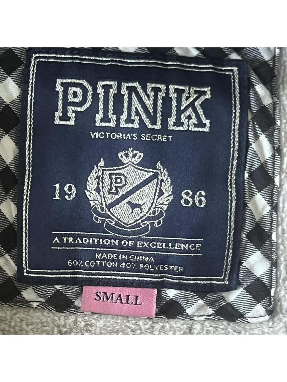 Vintage Y2K Victoria’s Secret PINK Big Heart Mountain Hoodie Size Small - Picture 6 of 6